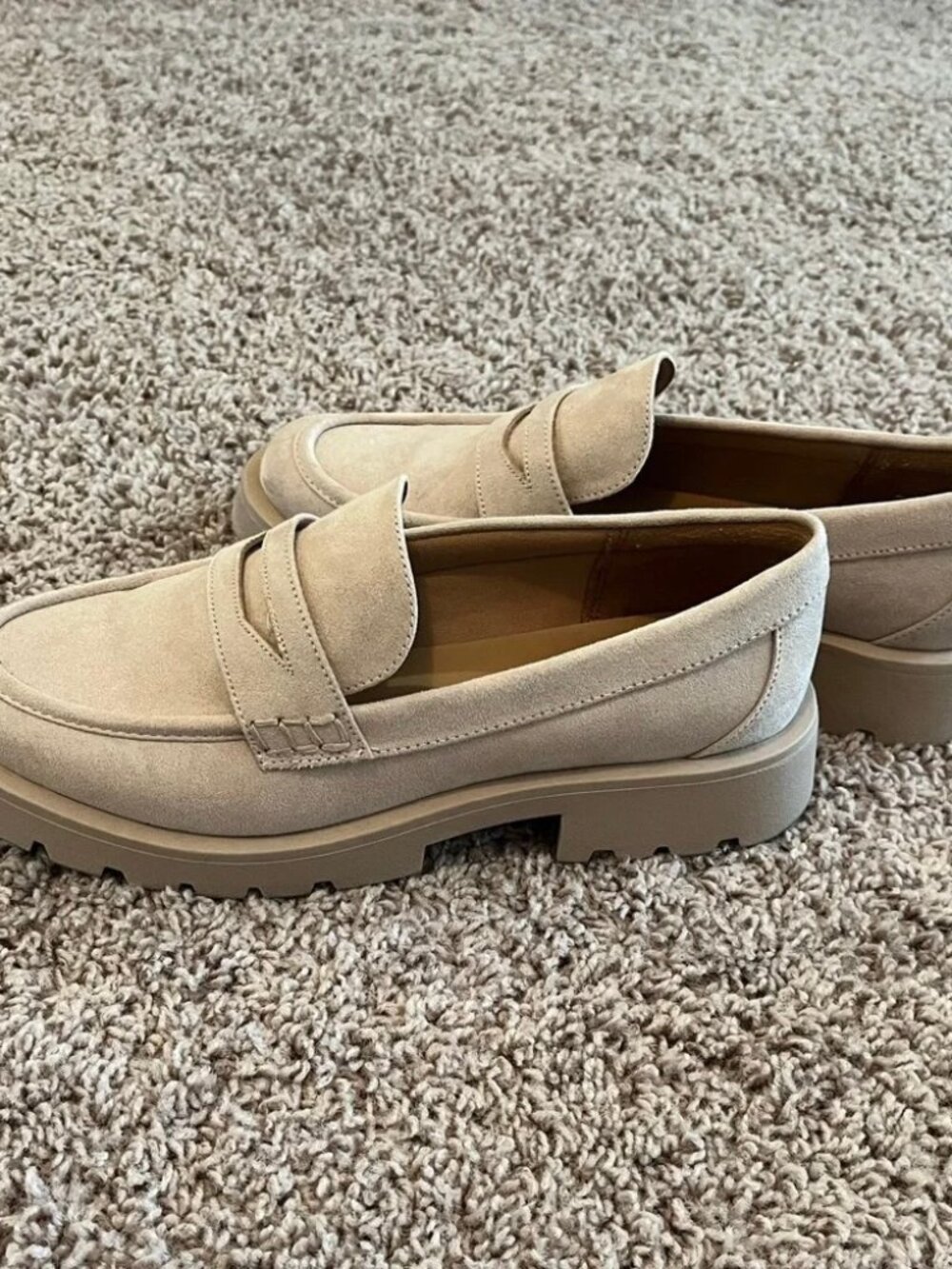A New Day Archie taupe loafer flats, Size 8